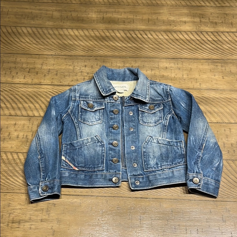 Diesel Toddler Distressed Blue Jean Jacket